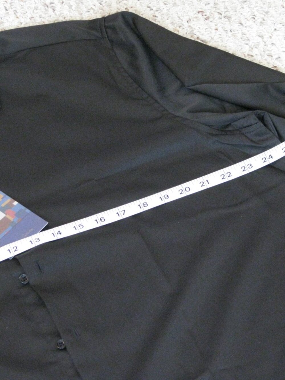 Suslo Couture Limited Edition Comfort Stretch Wrinkle Free Black Dress Shirt 2XL - Picture 6 of 9
